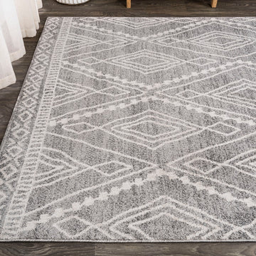 Rih Moroccan Style Diamond Area Rug